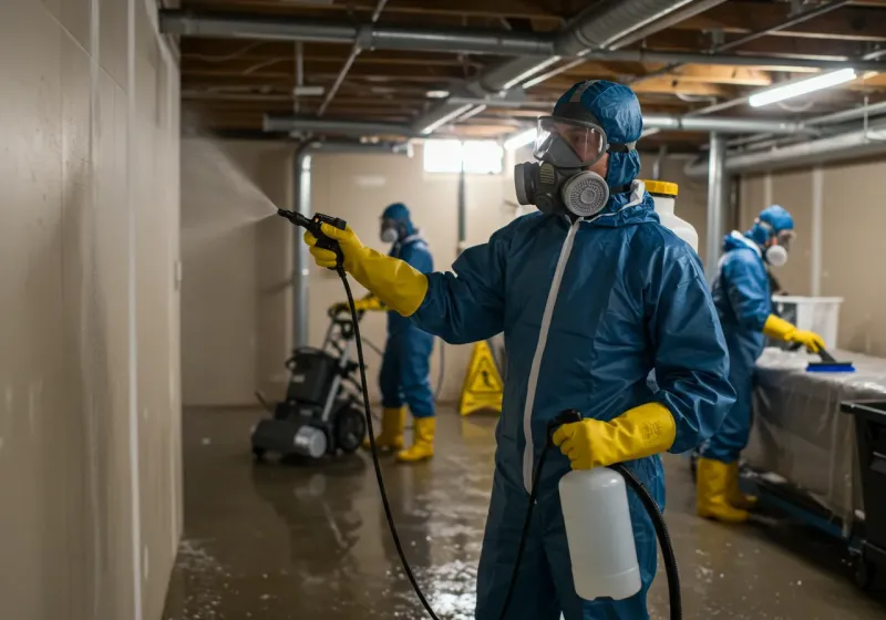 Basement Sanitization and Antimicrobial Treatment process in Madison, SD